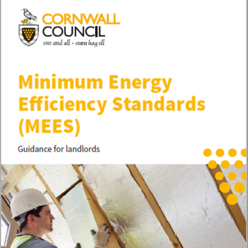 Image of front cover of MEES guidance for landlords
