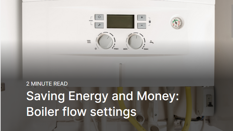Image depicting boiler flow settings